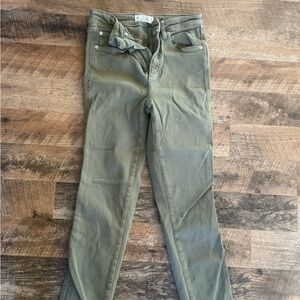 Free people waist 28 stretch Olive Green Casual jeans